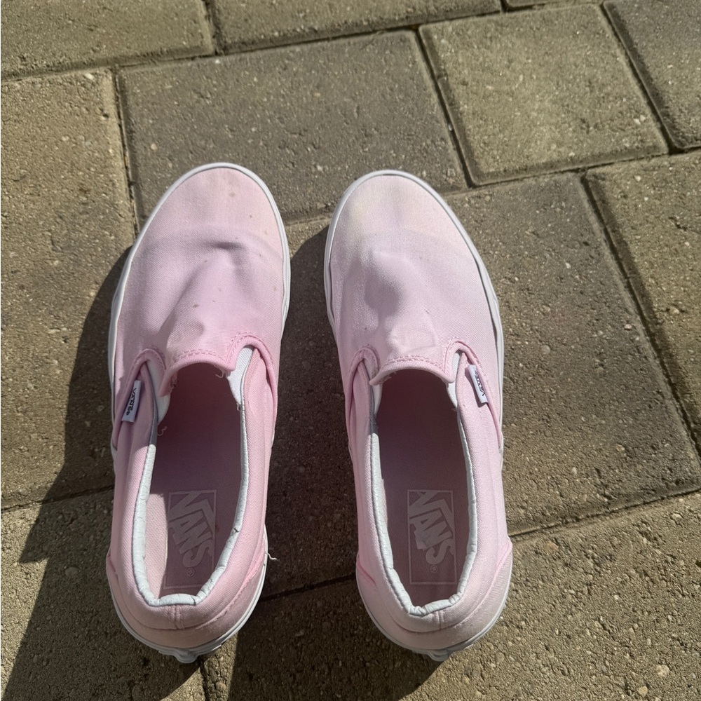 Vans Women’s Light Pink Slip-On Sneakers